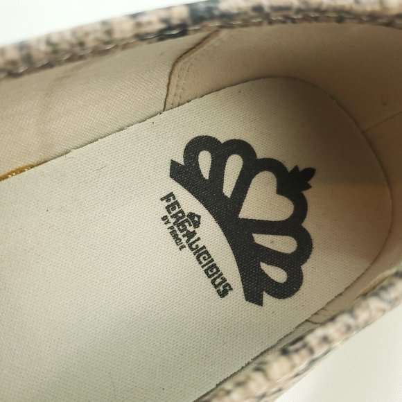 Fergalicious By Fergie Womens Beige Snakeskin Print Round Toe Slip On Shoes Sz 7 - Picture 7 of 11